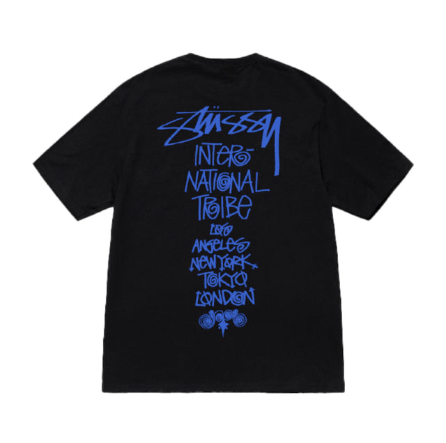 Stussy Tribe Stack Tee Black