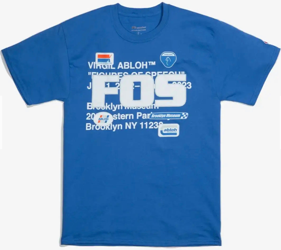 Virgil Abloh Blue FOS TEE