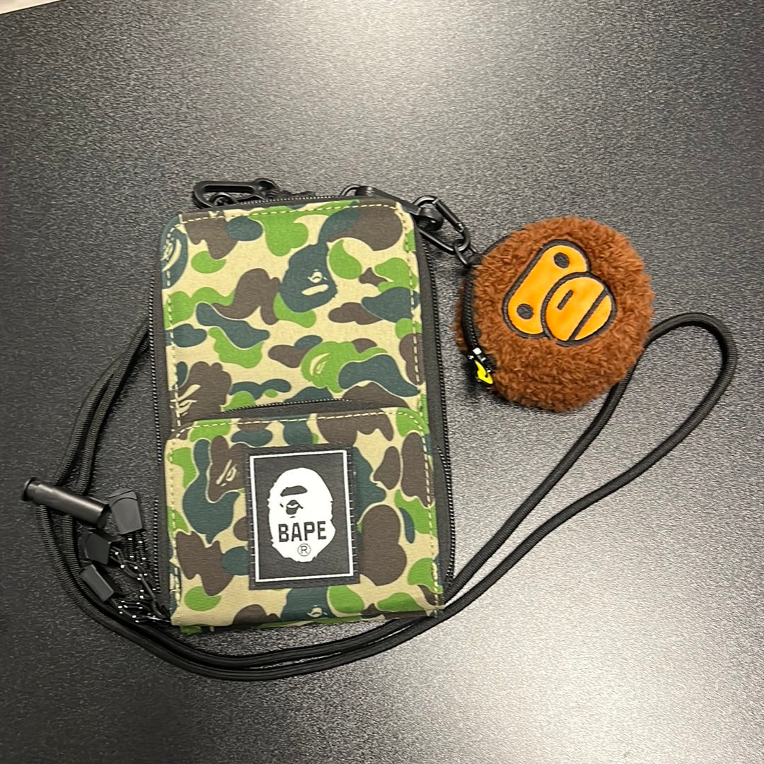 Bape Shoulder Bag Green Camo
