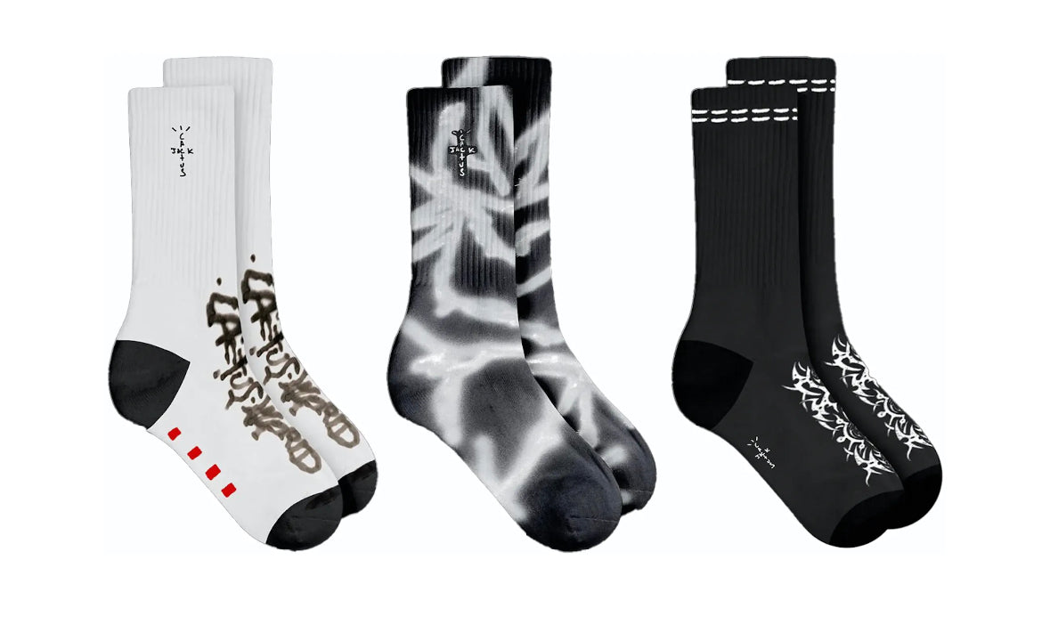 Travis Scott Cactus World Sock (Pack of 3)
