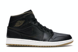 Jordan 1 Retro Mid Black Metallic Gold