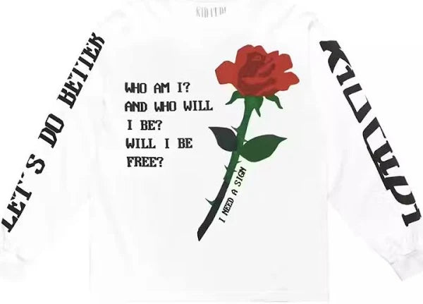 Kid Cudi Cactus Plant Flea Market L/S Tee White