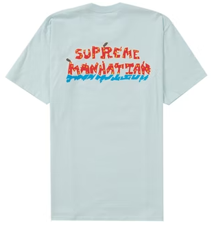 Supreme Manhattan Tee Pale Blue