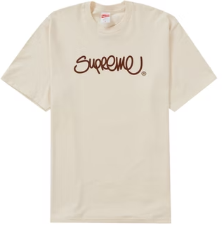 Supreme Handstyle Tee Natural