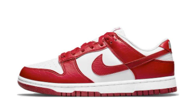 Next Nature White Gym Red Nike Dunk Low(W)