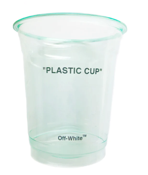Off White Plastic Cup