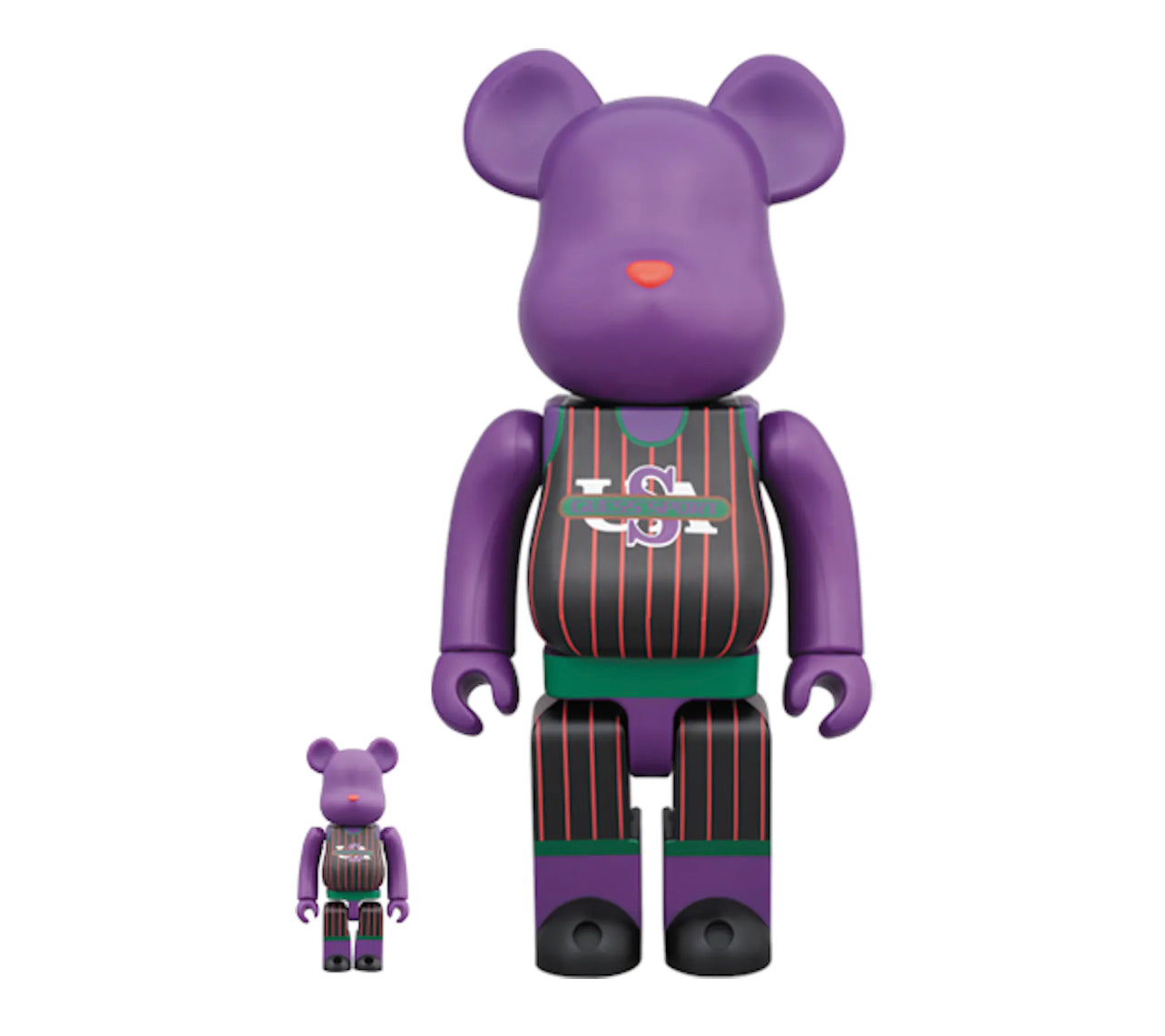 Bearbrick Guess Sport Jersey 100% & 400% Purple