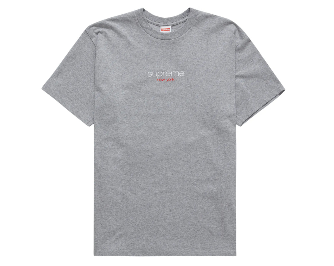 Heather Grey Supreme Classic Logo Tee
