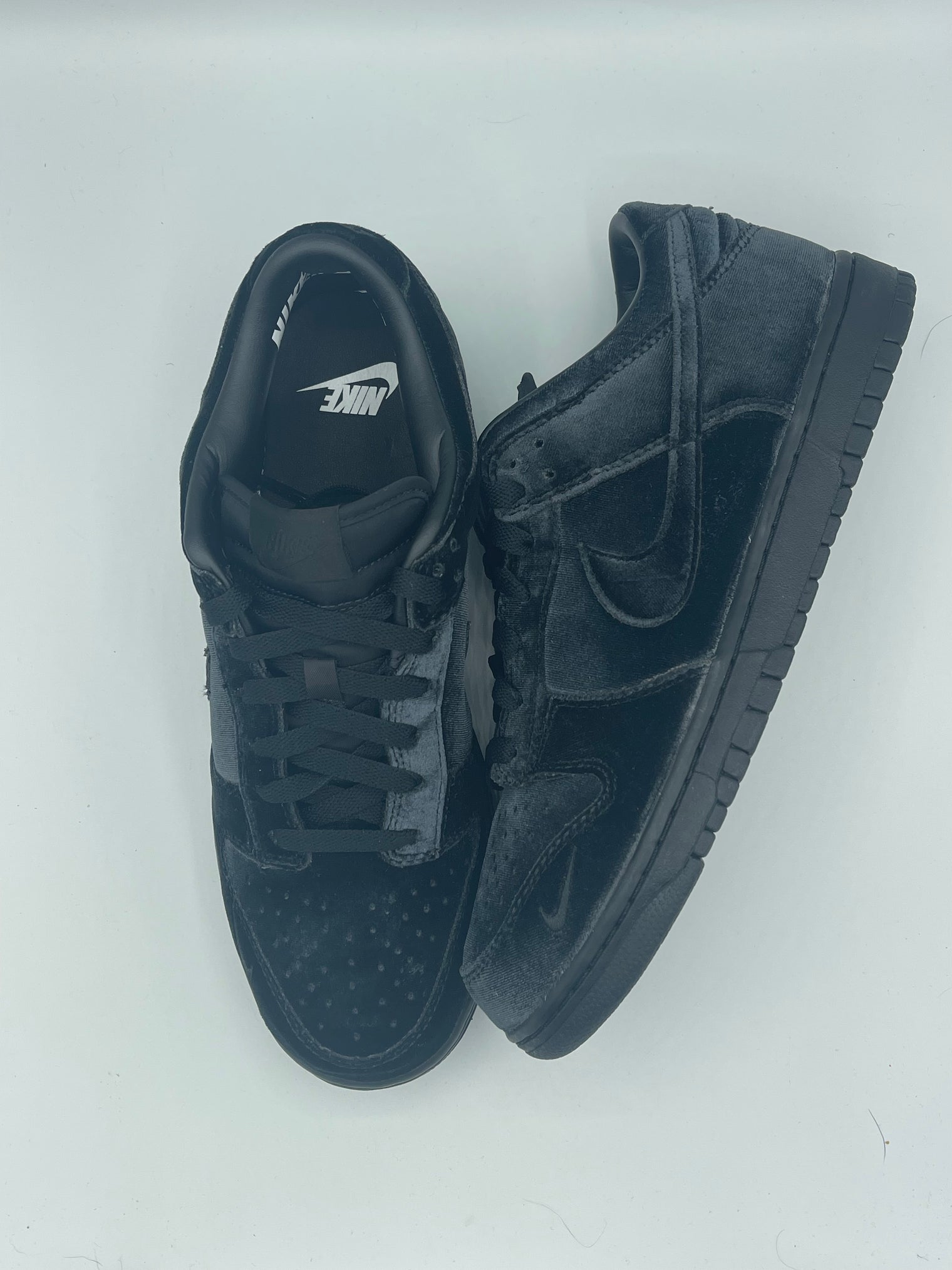 Dover Street Market Triple Black Velvet Nike Dunk Low