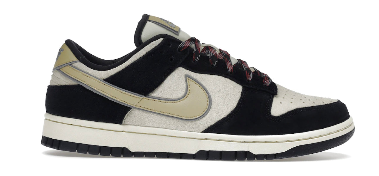 (W) Black Suede Nike Dunk Low LX