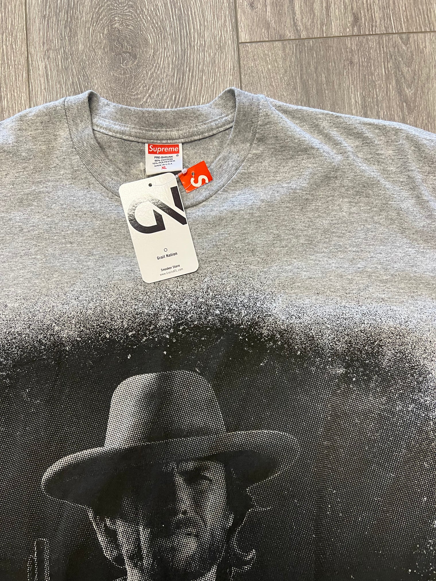 Supreme Outlaw Clint Eastwood Cowboy Tee Heather Grey (FW11)