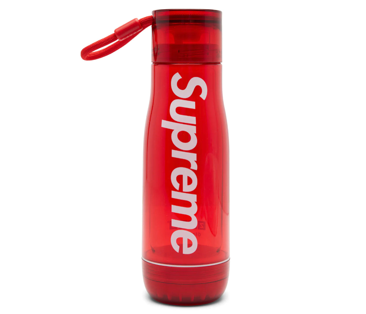 Supreme Zuku Glass Core 16 oz. Bottle Red