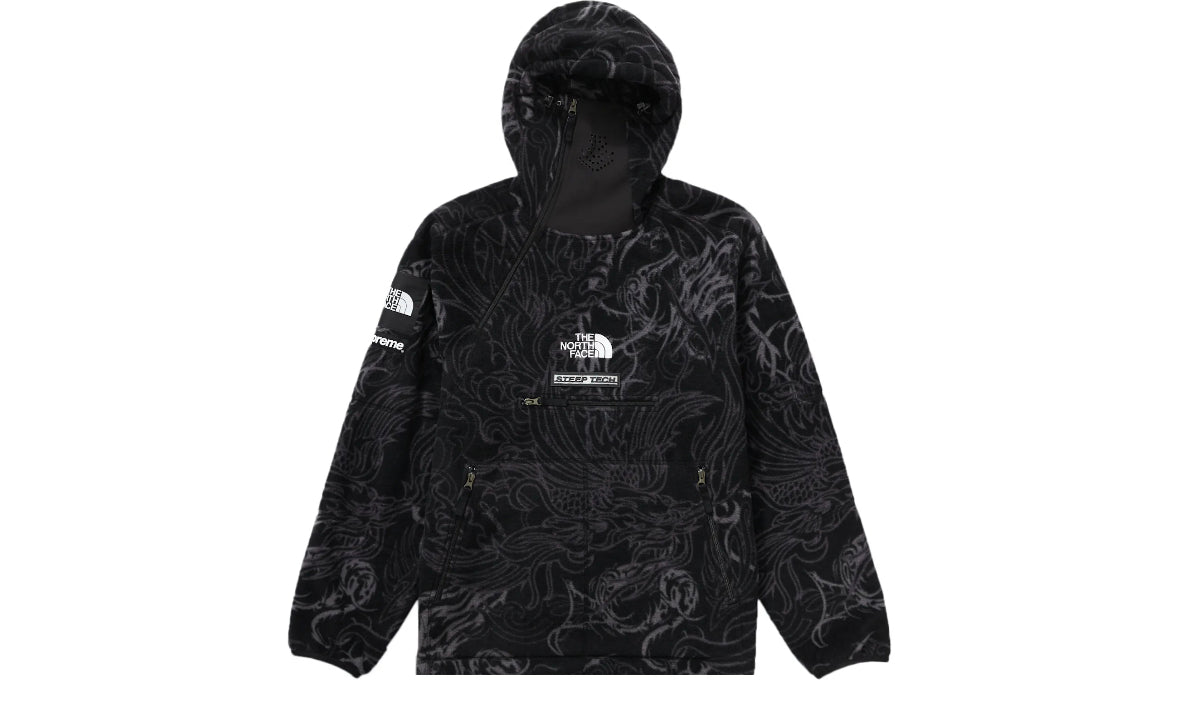 Supreme North Face Steep Tech Fleece Pullover Black
