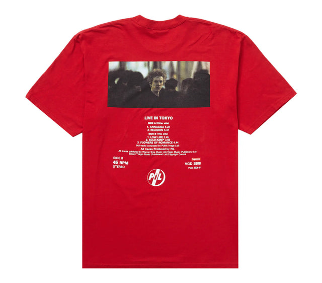 Supreme PiL Live in Tokyo Tee Red