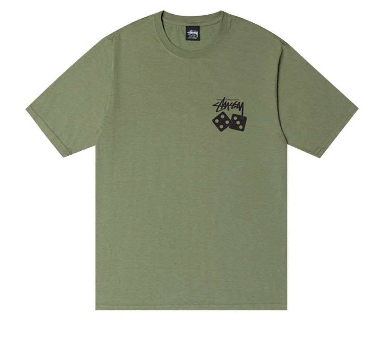 Stussy Dice Pig Dyed Tee Artichoke