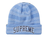 Supreme New Era Split Beanie Blue