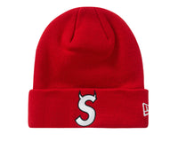New Era S Logo Supreme Beanie Red