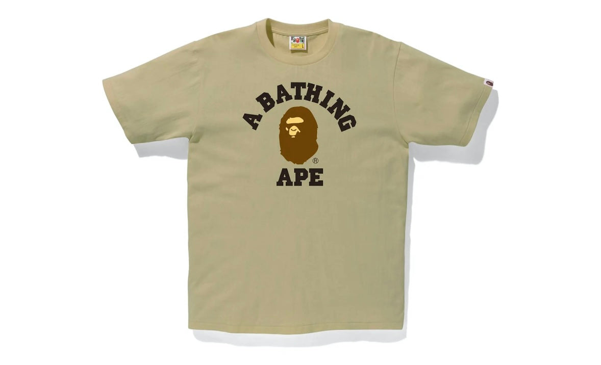 Bape College Tee Beige/Tan