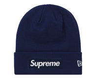Supreme New Era Box Logo Beanie Washed Navy