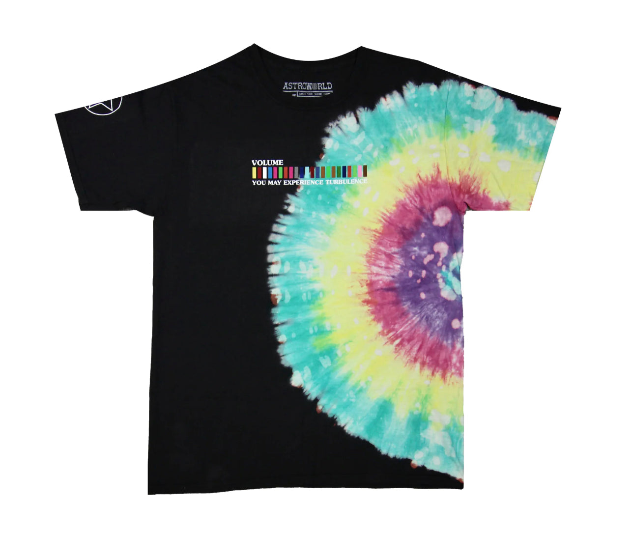 Travis Scott Astroworld Festival Run Tie Dye Tee Black