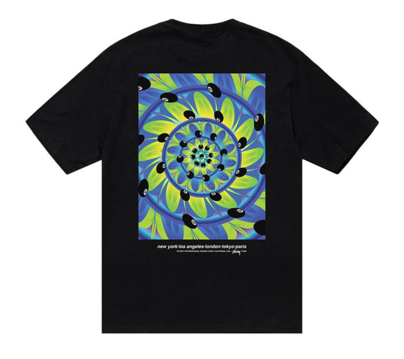 Stussy Rabbit Hole Tee Black