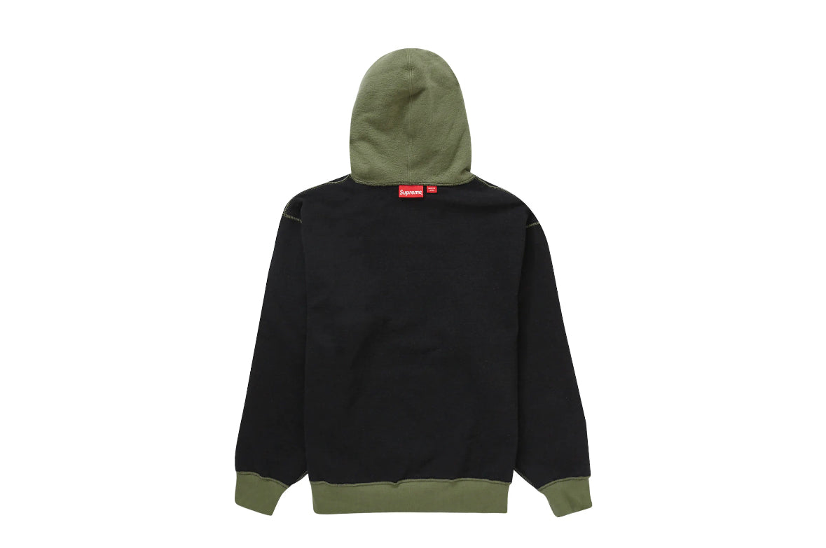 Supreme Inside Out Reversible Hoodie Olive