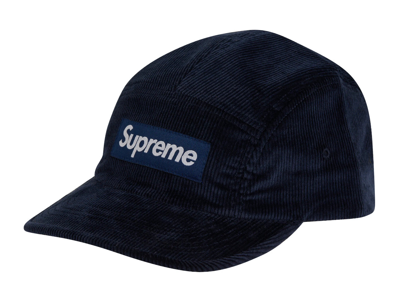 Supreme Corduroy Camp Cap Navy