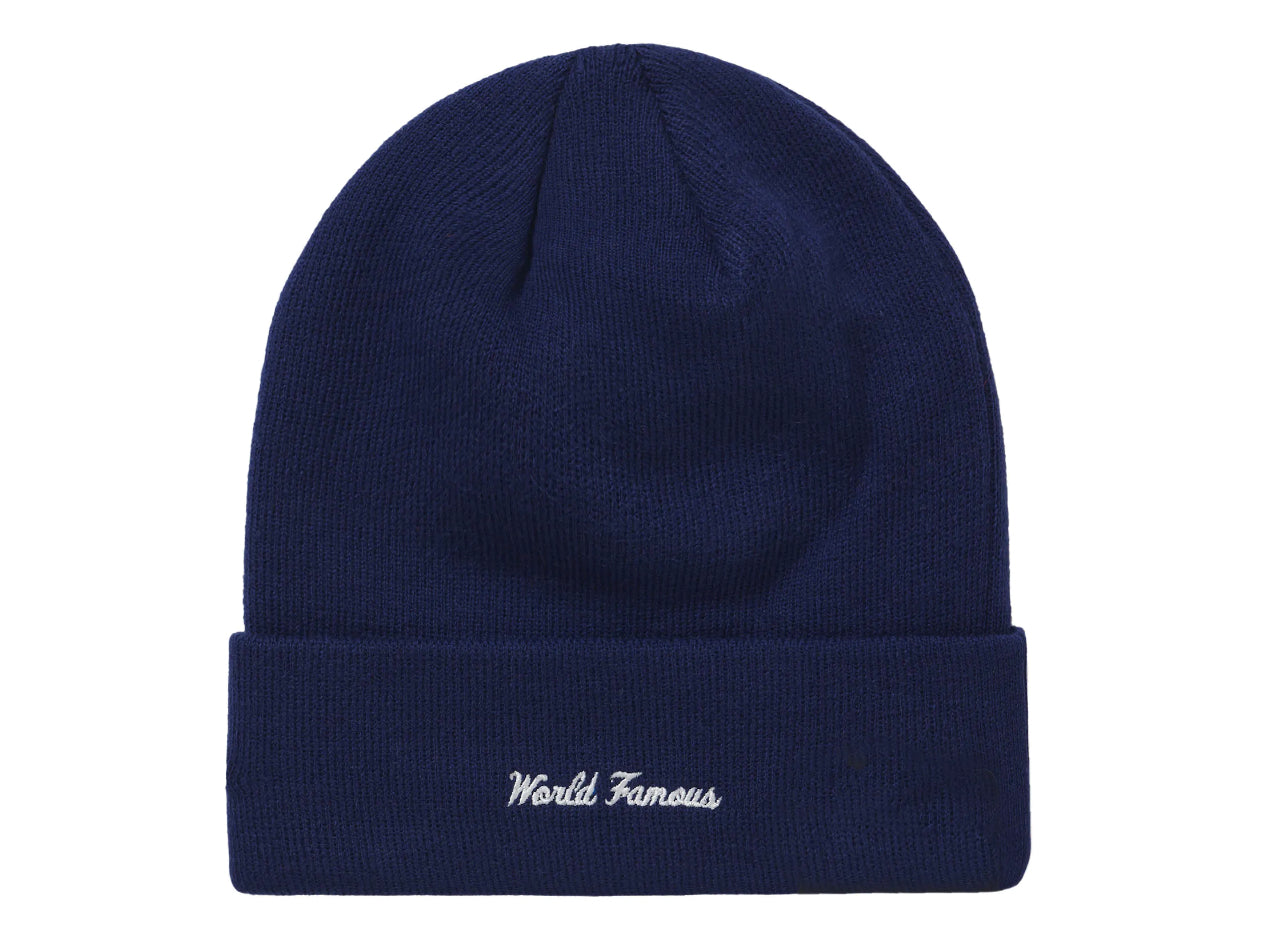 Supreme New Era Box Logo Beanie Washed Navy