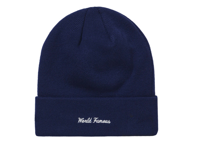 Supreme New Era Box Logo Beanie Washed Navy