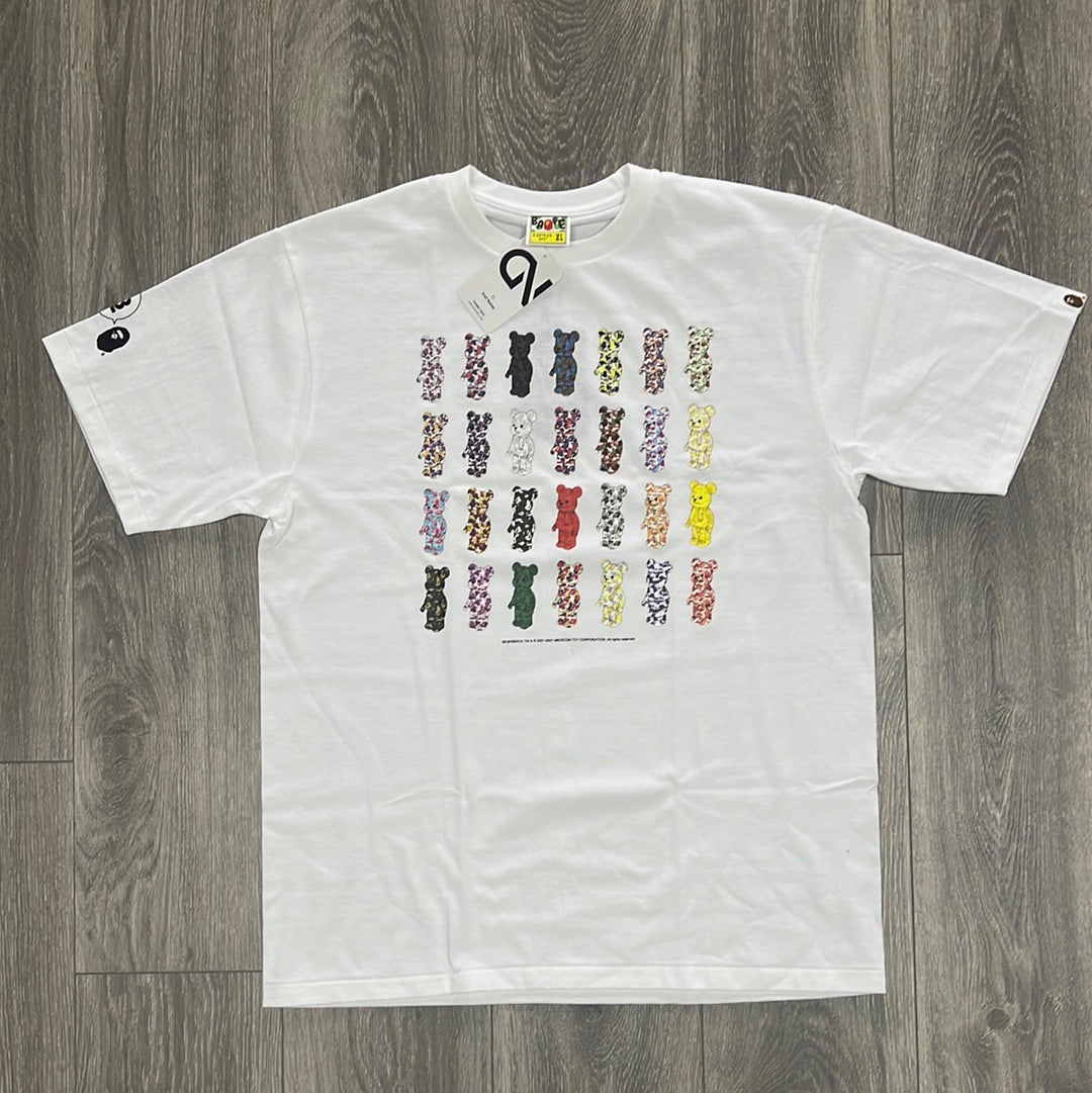 BAPE x BE@RBRICK 28th Anniversary Tee White