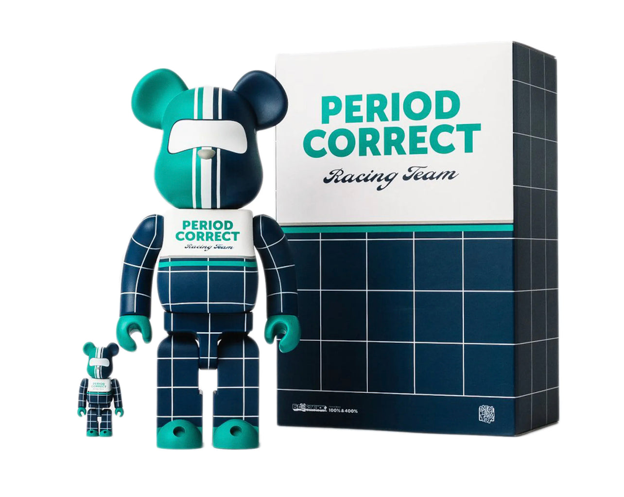 Bearbrick x Period Correct Racing Team 100% & 400% Set