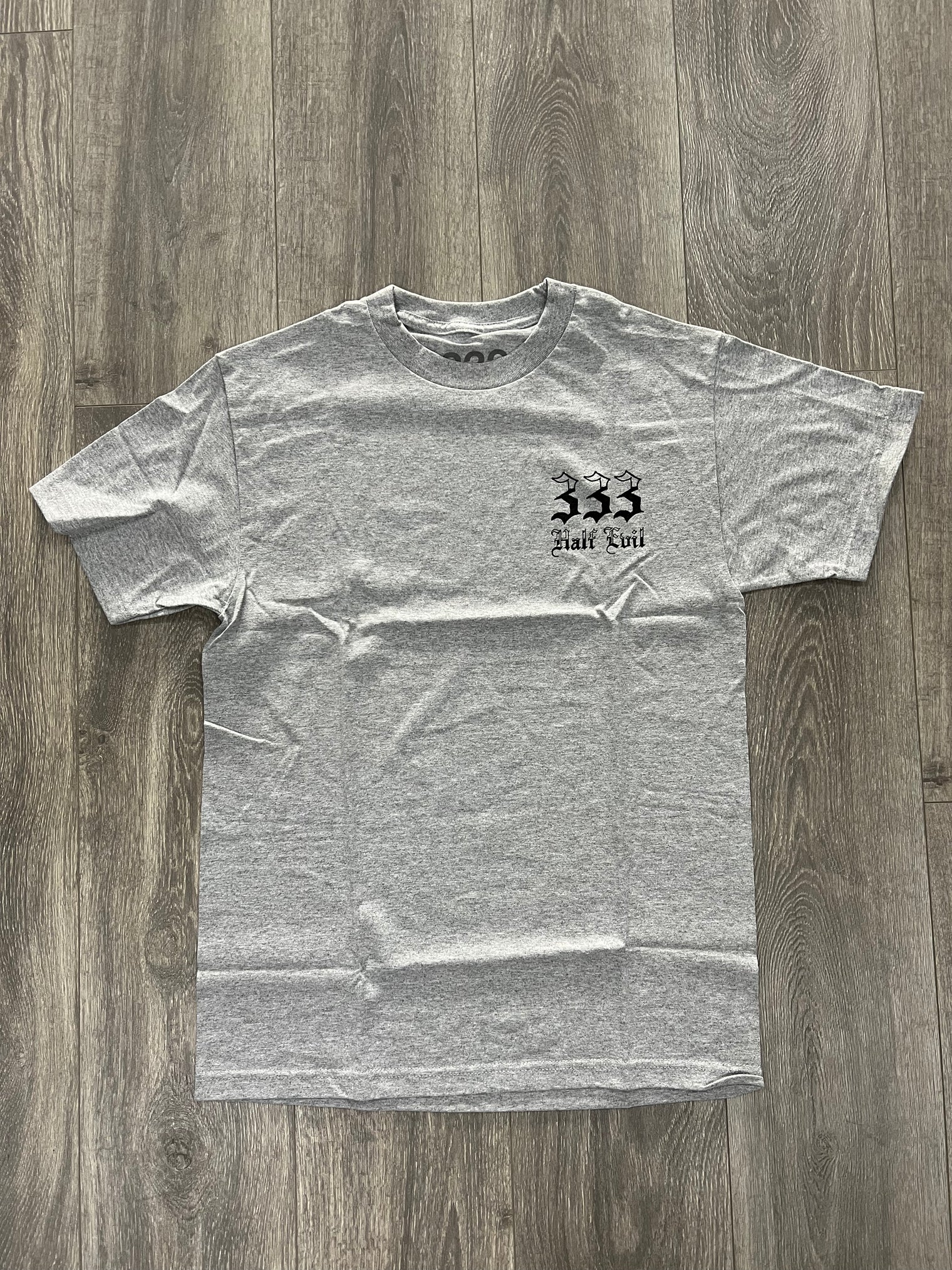 Half Evil 333 Tee Grey