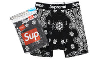Supreme Bandana Hanes Boxer Briefs (2 Pack) Black