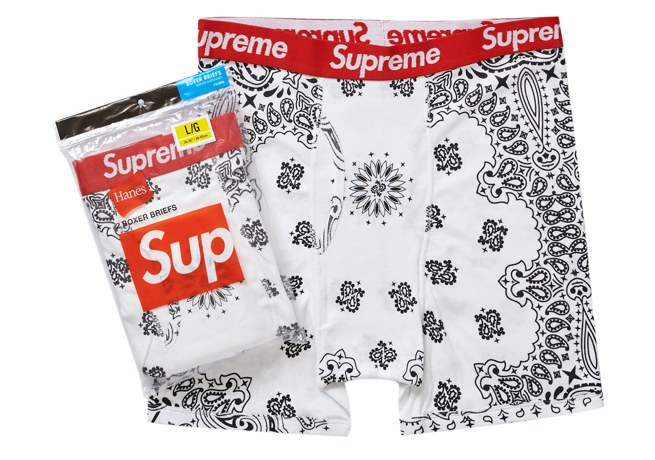 Supreme Hanes Bandana Boxers Briefs (2 Pack)