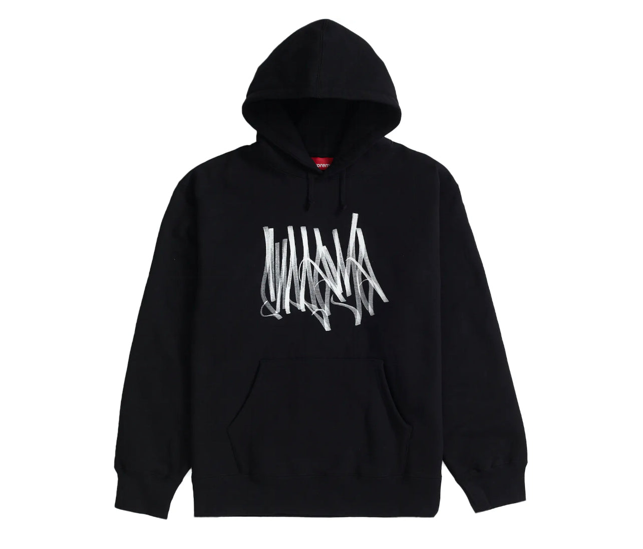 Supreme Tag Hoodie Black
