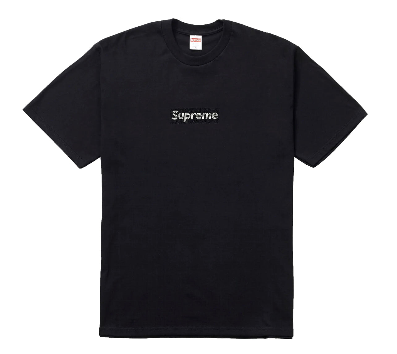 Supreme Swarovski Box Logo Tee Black