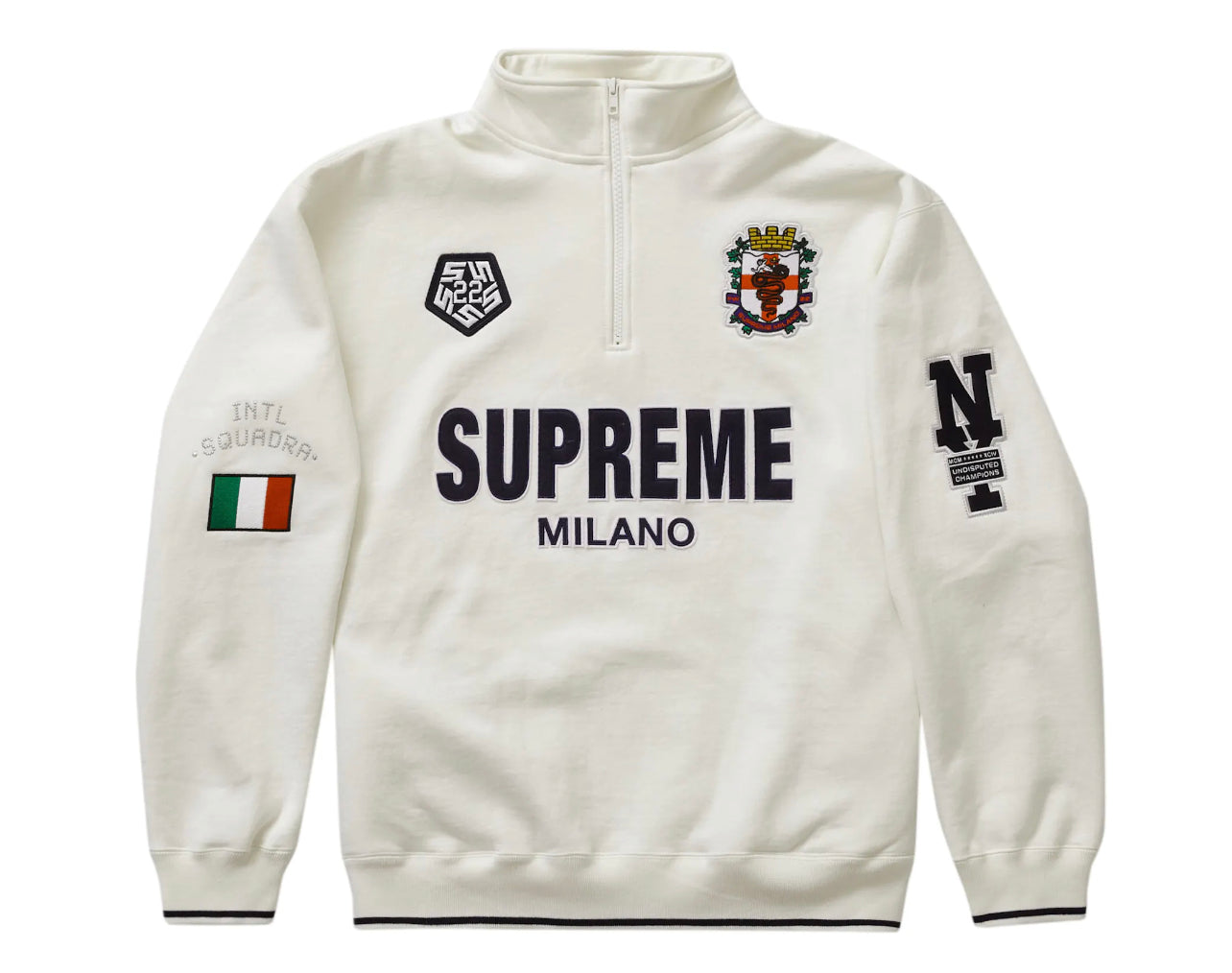 Supreme Milano Half Zip Pullover White