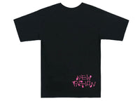 Kaws Skeleton New Fiction T-Shirt Pink