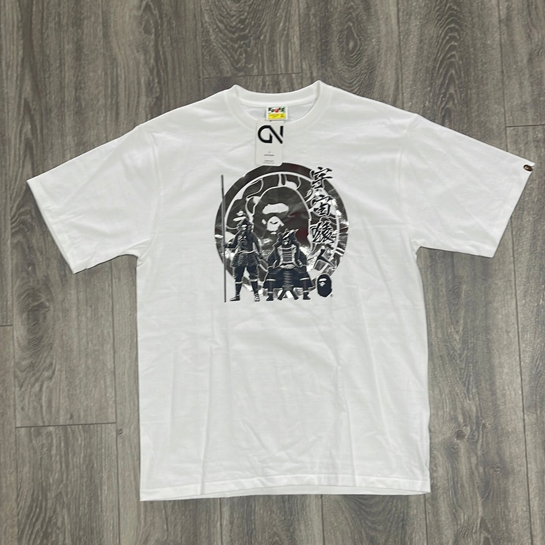 Bape Metallic Samurai Tee White