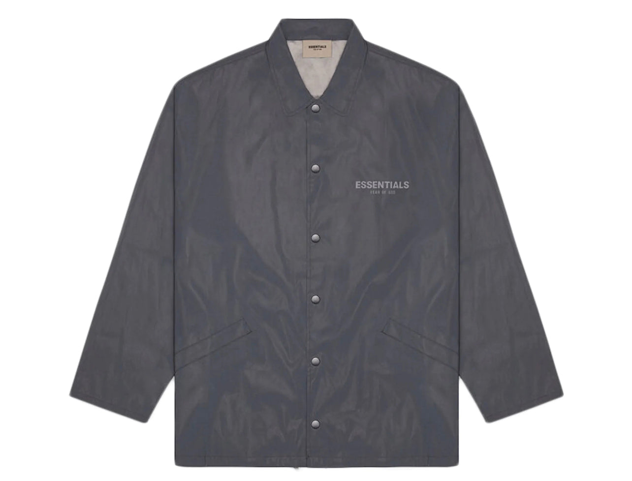 Black Reflective Essentials Coach Jacket