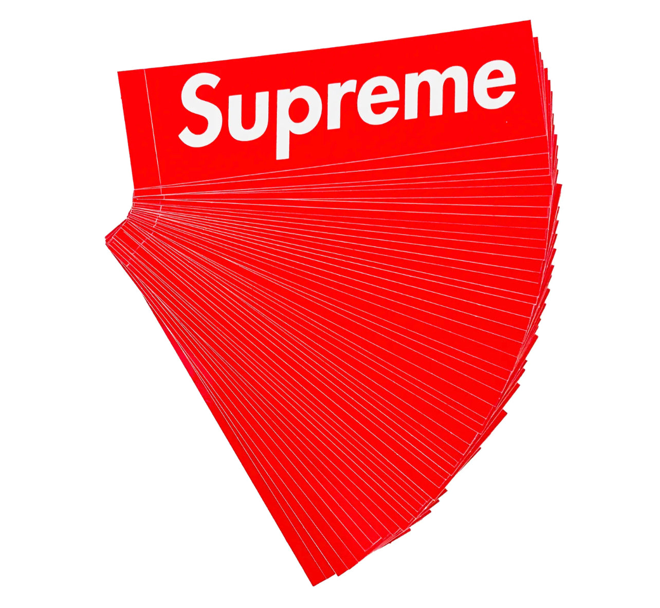 Supreme Red Box Logo Sticker lot 100
