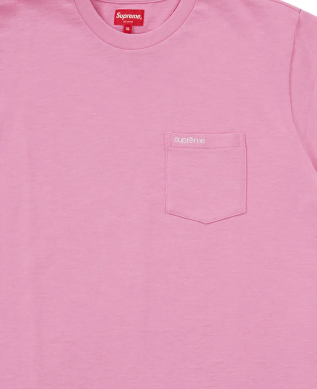 Supreme S/S Pocket Tee Bright Pink(SS22)