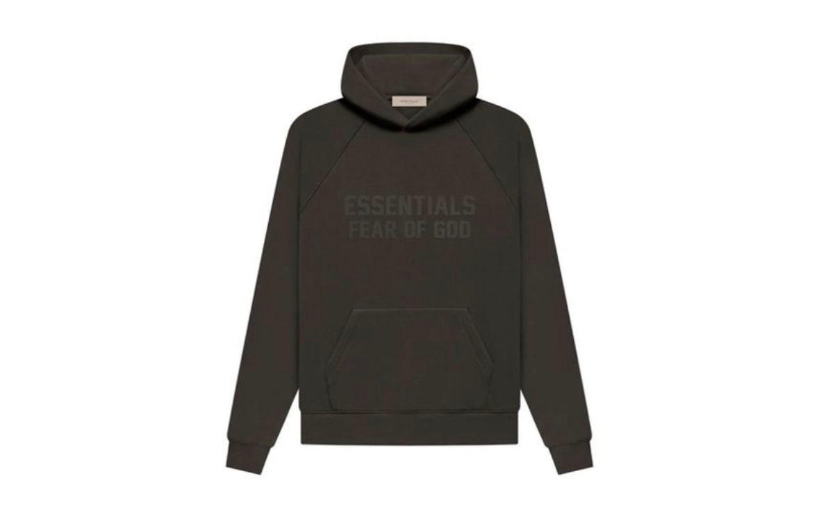 Fear Of God Essentials FW22 Off Noir Hoodie