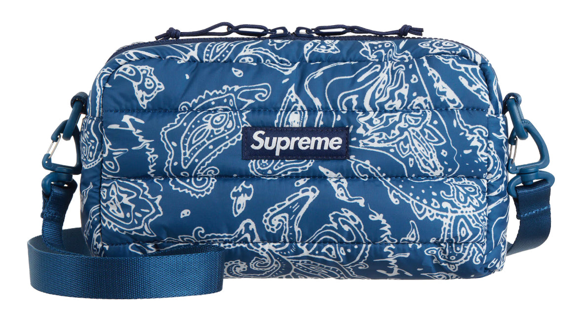 Supreme Paisley Puffer Side Bag