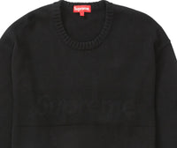 Supreme Tonal Paneled Sweater Black
