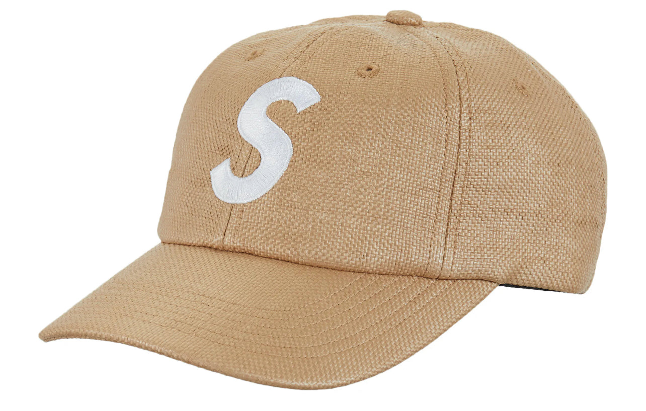 Supreme Raffia S Logo 6-Panel Natural