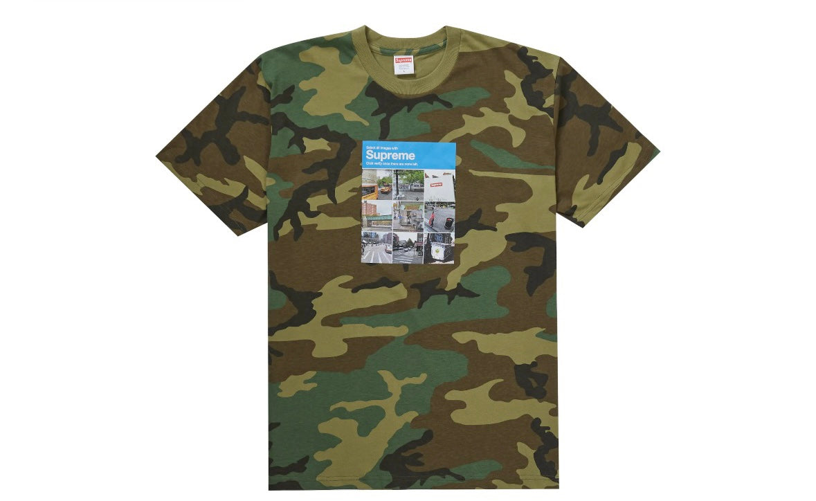 Supreme Verify Tee Woodland Camo
