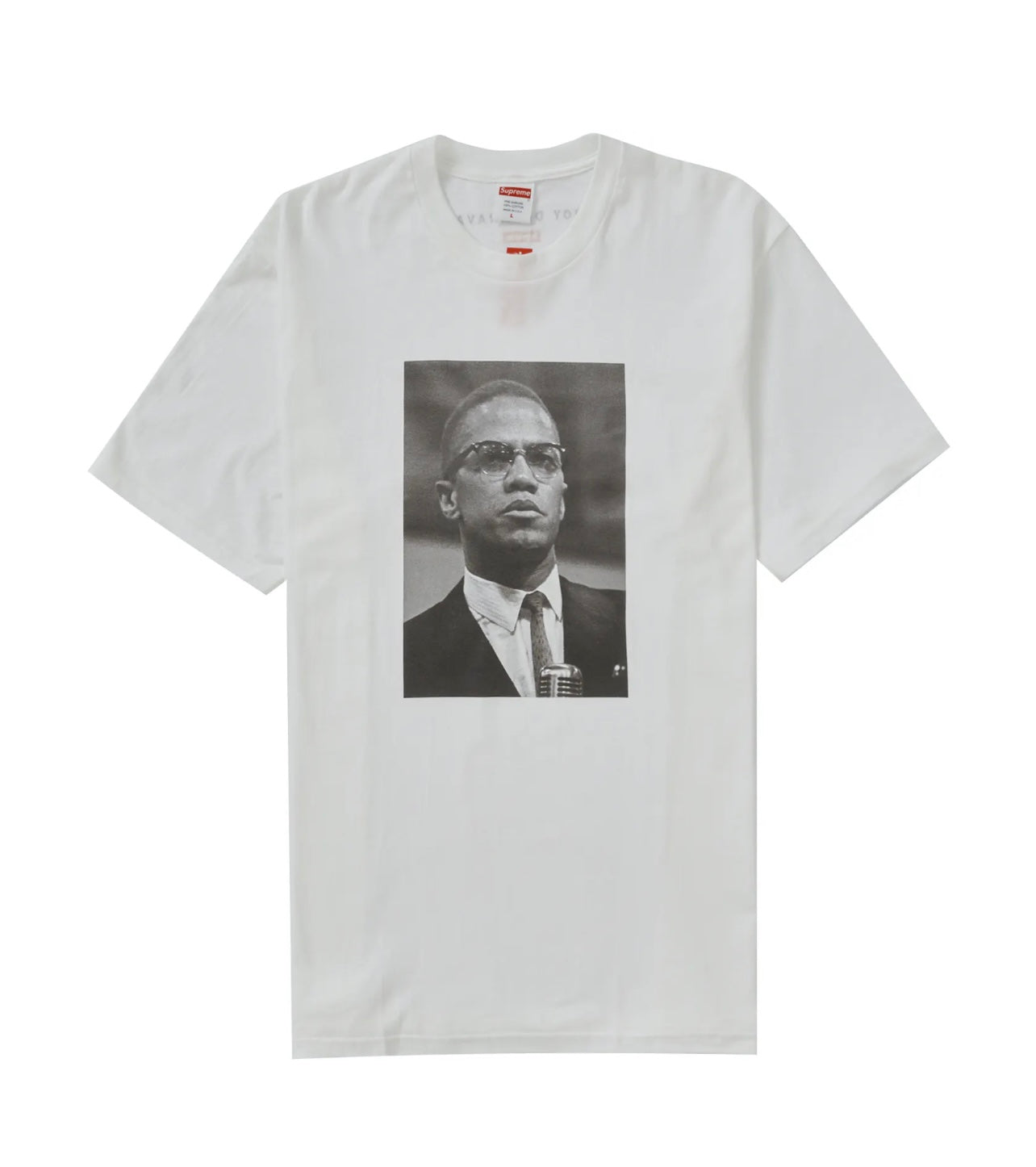 Supreme Roy DeCarava Malcolm X Tee White