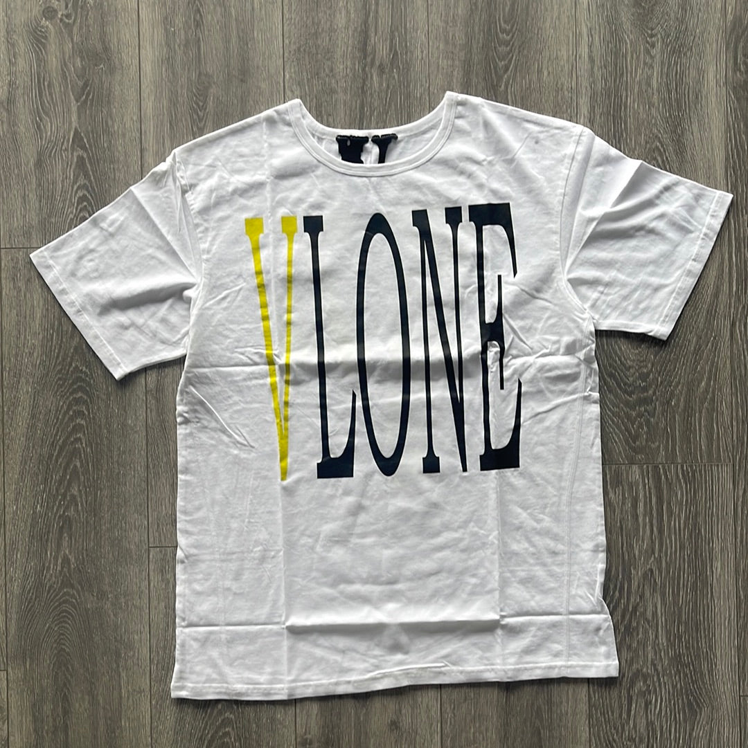 Vlone Staple Tee Yellow / White