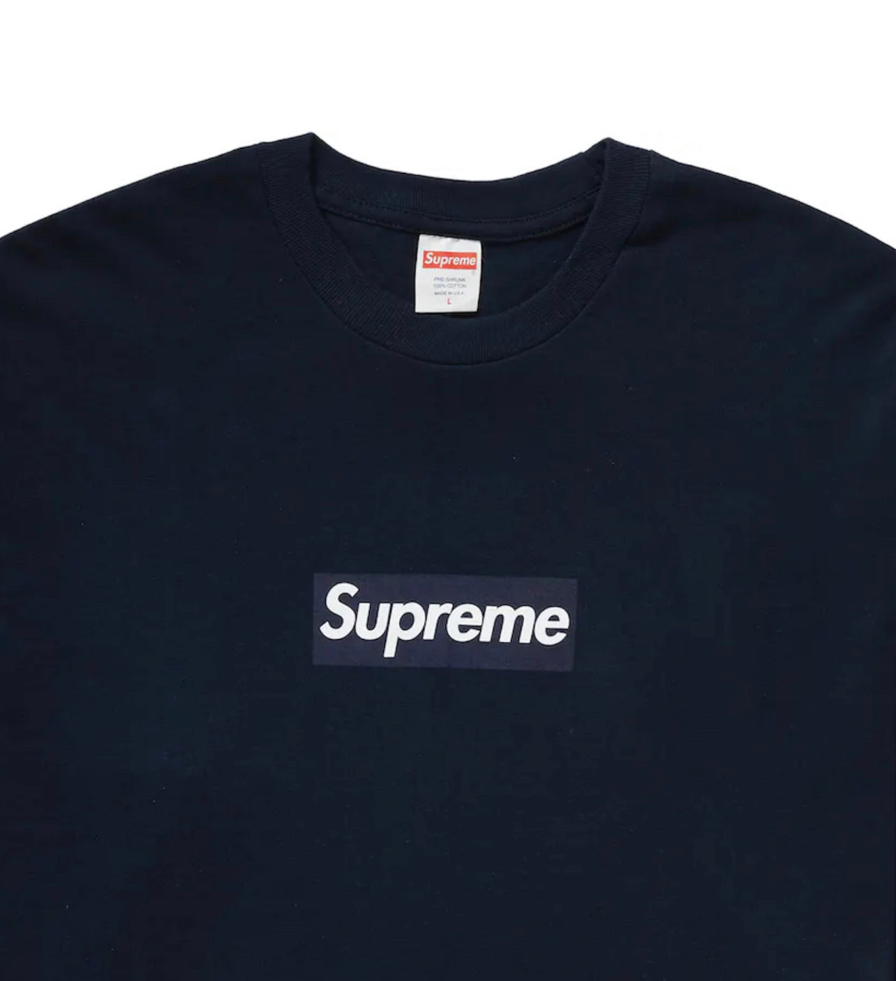 Supreme Box Logo L/S Tee Navy